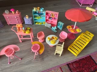 Set mobili e accessori vintage Barbie anni '90