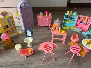 Set mobili e accessori vintage Barbie anni '90