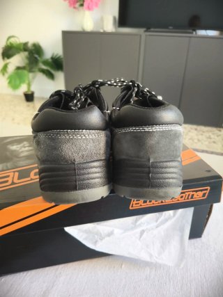 Zapatos de seguridad BlackLeatHer negros/grises