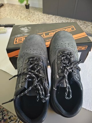 Zapatos de seguridad BlackLeatHer negros/grises