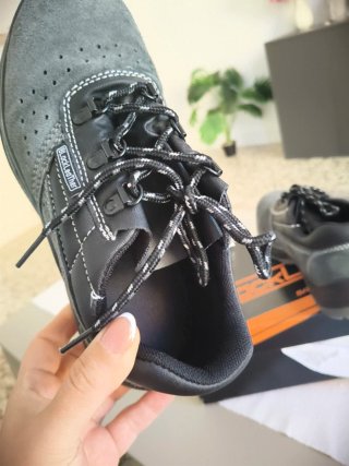 Zapatos de seguridad BlackLeatHer negros/grises