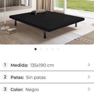 Cama completa 135x190: Colchón visco + base