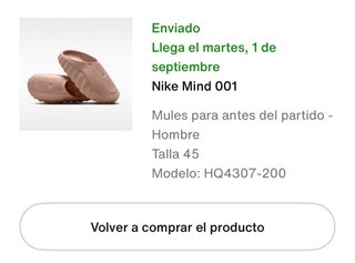 Nike Mind 001 Mules Talla 45 Beige