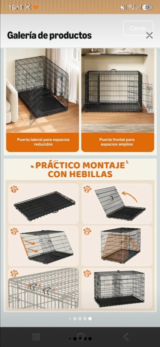 Jaula transportín perro XXL practicamente nueva
