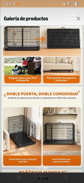 Jaula transportín perro XXL practicamente nueva