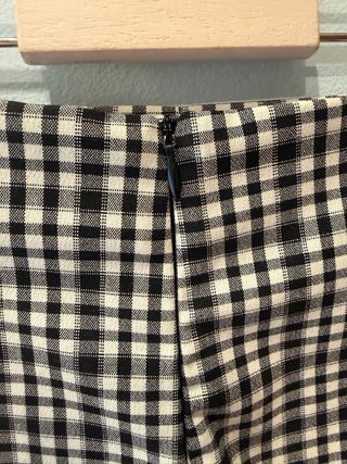 Falda pantalón de cuadros Bershka