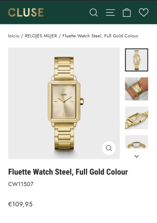 Reloj Cluse Mujer Dorado