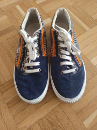 Zapatillas El Ganso Azul y Marrón