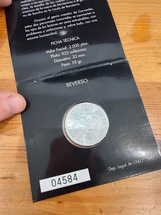 2000 ptas Fábrica Nacional de Moneda y Timbre 1997