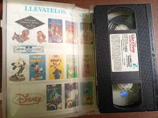 VHS La Dama y el Vagabundo disney, black diamond