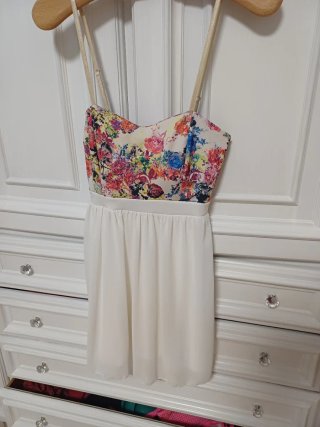 Vestito floreale multicolor