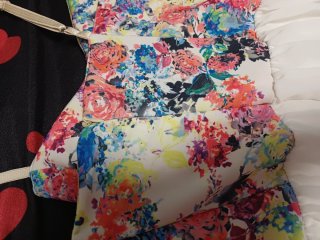 Vestito floreale multicolor