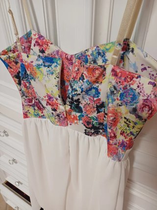 Vestito floreale multicolor