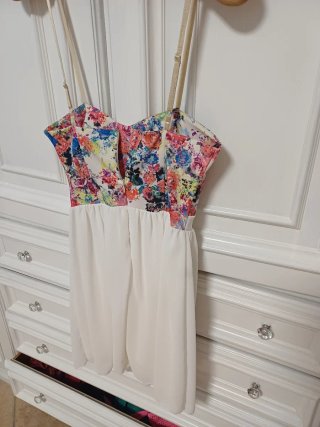 Vestito floreale multicolor
