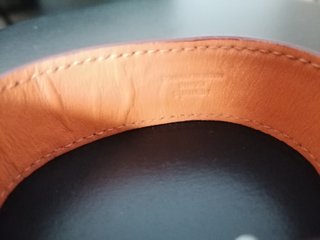 Pulsera Hermès Piel Ancha  cierre H