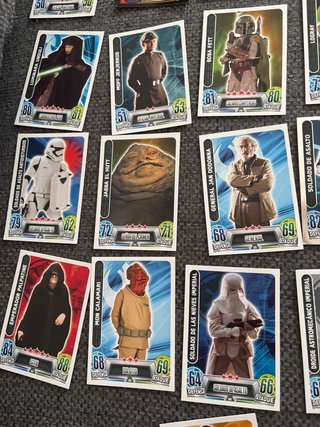 Cartas Star Wars Luke Skywalker y Chewbacca