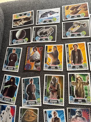 Cartas Star Wars Luke Skywalker y Chewbacca