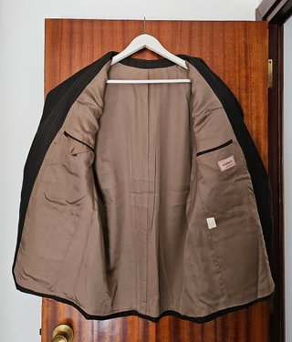 Traje de 2 piezas marrón invierno