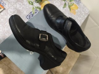 Zapatos negros de piel