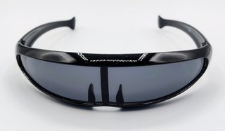 Gafas Cyberpunk Y2K Negras Futuristas