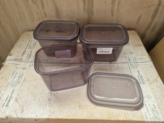 Fiambreras de plástico 1,3L (Set de 3)