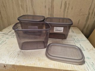 Fiambreras de plástico 1,3L (Set de 3)