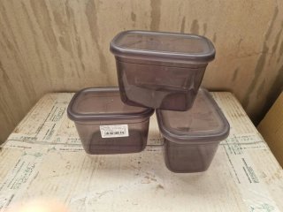 Fiambreras de plástico 1,3L (Set de 3)