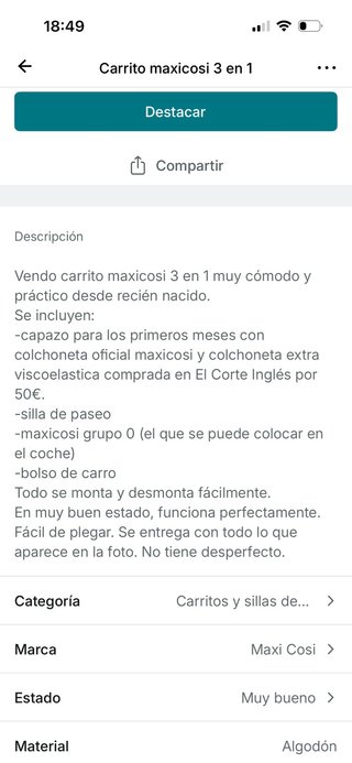 Carrito Maxicosi 3 en 1