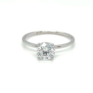 Anillo Solitario Diamante 1.02ct Oro Blanco 14k