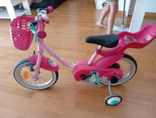 Bicicleta Niña B-TWIN con Ruedines