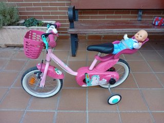 Bicicleta Niña B-TWIN con Ruedines