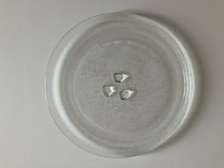 Plato giratorio de microondas de cristal