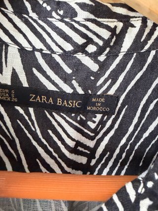 Vestido Corto Zara Estampado Talla S