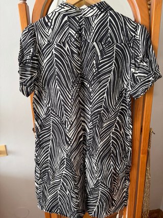 Vestido Corto Zara Estampado Talla S