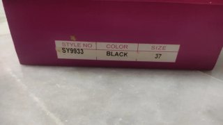 Zapatos de tacón negros Laikemoda talla 37