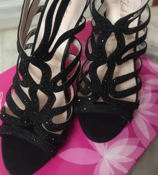 Zapatos de tacón negros Laikemoda talla 37