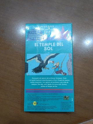 Película VHS Tintín: El Temple del Sol (Català)