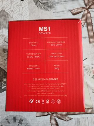 Altavoces Mars Gaming MS1 Negro/Rojo a estrenar.