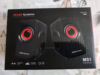 Altavoces Mars Gaming MS1 Negro/Rojo a estrenar.