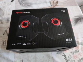 Altavoces Mars Gaming MS1 Negro/Rojo a estrenar.