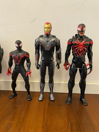 Set Personaggi Marvel Spiderman Ironman Venom