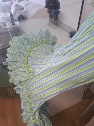Vestido Rociero Verde y Blanco medidas