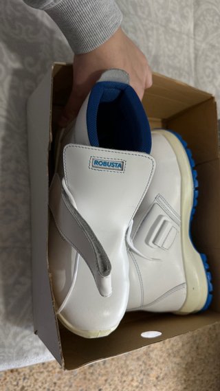 Zapatos de seguridad Robusta blancos y azules