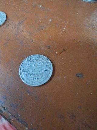 2 Monedas Francesas 2 Francos 1948 y 1949