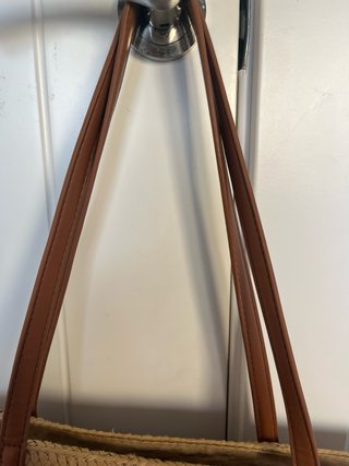 Bolso de paja grande para playa