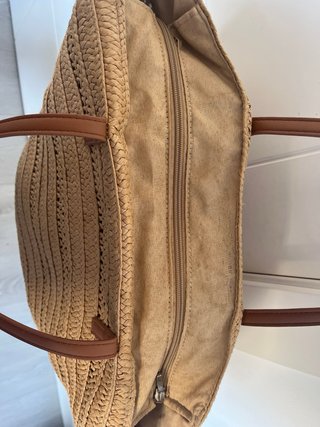 Bolso de paja grande para playa