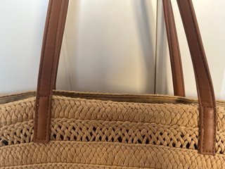 Bolso de paja grande para playa