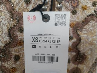 Chaqueta Zara bordada talla XS