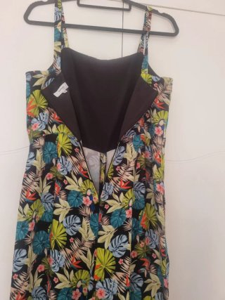 Mono estampado tropical señora