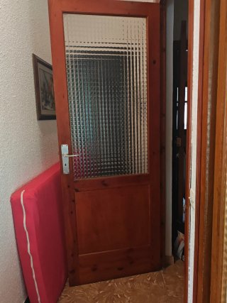 Puertas de madera con cristal